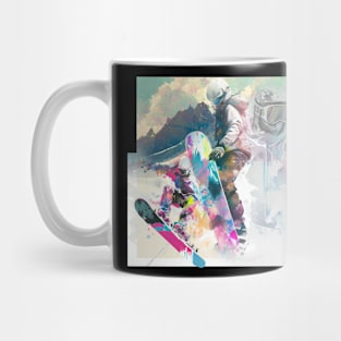 Snowboard art gift Mug